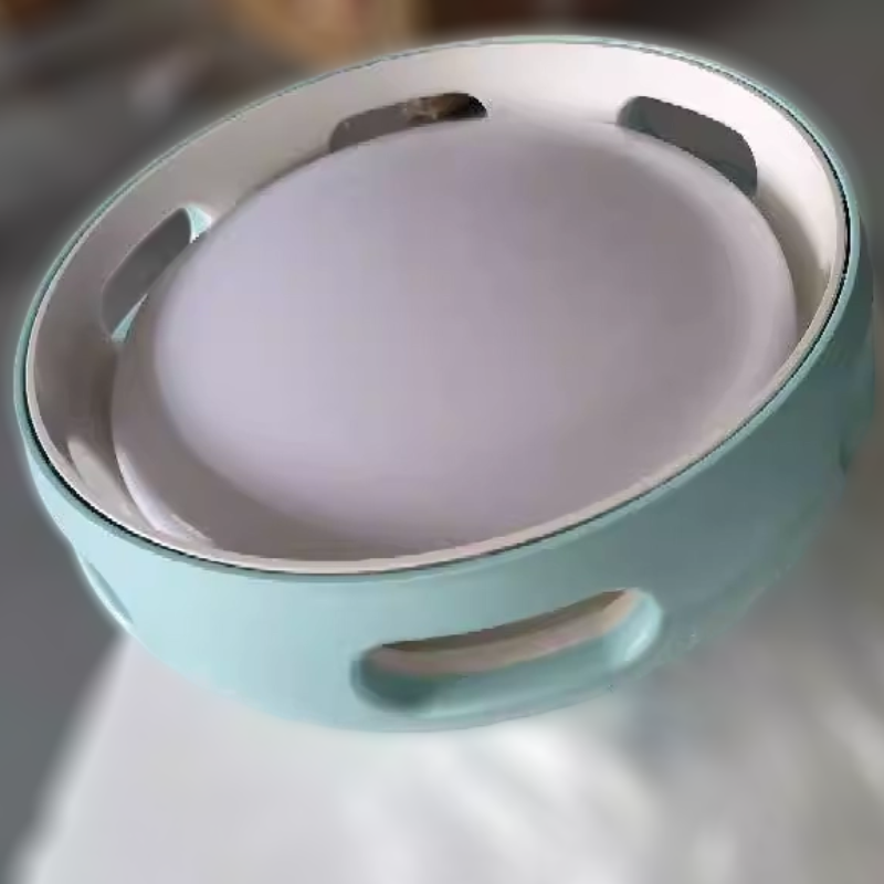 Dimmable LED Flush Mount Fan Light with Remote Control 15 Inch White Acrylic Fixture for Bedroom Living Room Hallway Quiet Air Circulation L
