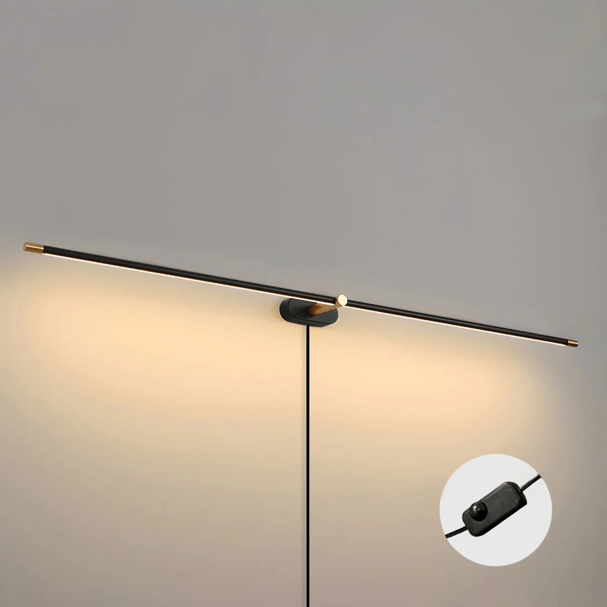 Bathroom Vanity Mirror Light Bar 27 in Metal Wall Mount LED Fixture Dimmable Warm Neutral Cool White for Makeup Bath Cabinet