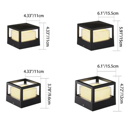 Waterproof LED Sconce for Exterior Entryways, Decks & Yards – Compact Hardwired Black Aluminum Fixture with Integrated Chip, 110-120V