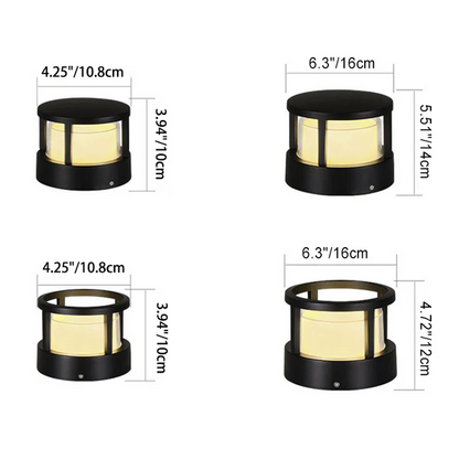Waterproof LED Sconce for Exterior Entryways, Decks & Yards – Compact Hardwired Black Aluminum Fixture with Integrated Chip, 110-120V
