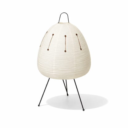Handcrafted Paper Shade Accent Lamp 10 in Wide Warm Glow LED Bedside Nightlight for Bedroom Office Desktop Reading Nook Minimalist Japanese