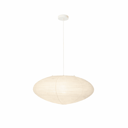 Handmade Rice Paper Sphere Pendant Lamp for Dining Room & Bedroom | Sculptural Ceiling Fixture with Adjustable Cord | E26 Edison Bulb Compat