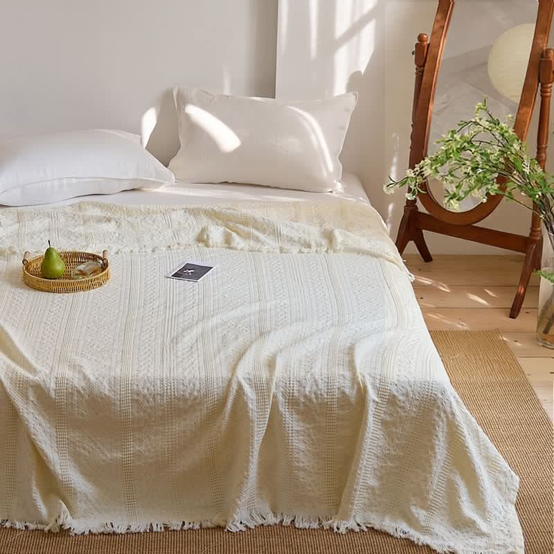 WEAVEBELLE – Waffle Blanket for Refined Home Comfort