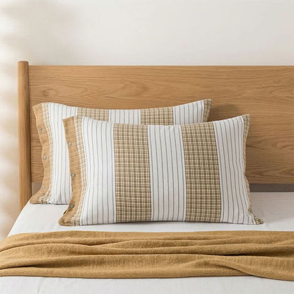 CHECKBELLE – Striped Pillowcases for Graceful Bed Styling