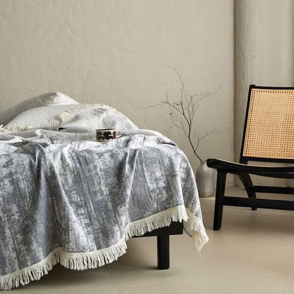 BRUSHREST – Abstract Ink Blanket for Effortless Home Comfort