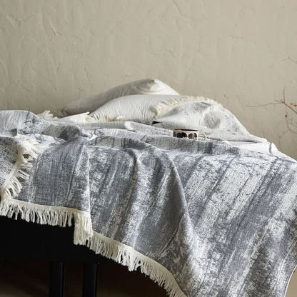 BRUSHREST – Abstract Ink Blanket for Effortless Home Comfort