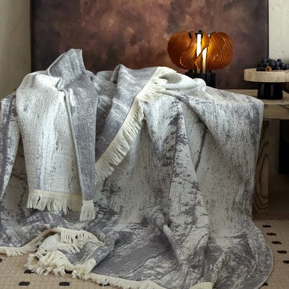 BRUSHREST – Abstract Ink Blanket for Effortless Home Comfort
