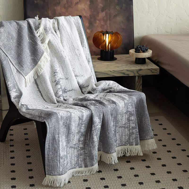 BRUSHREST – Abstract Ink Blanket for Effortless Home Comfort