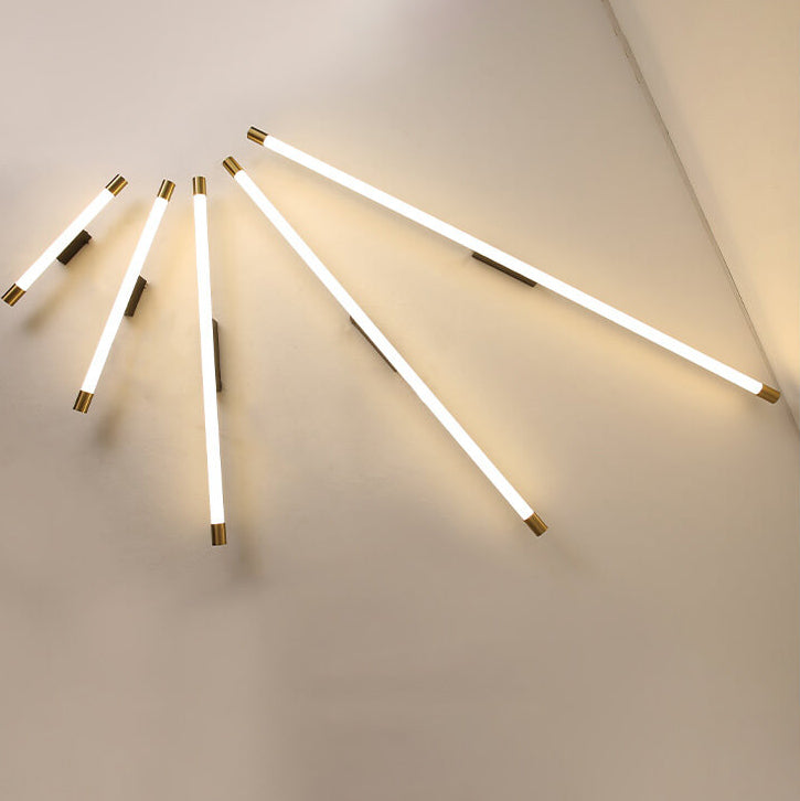 Linear LED Aluminum Light Bar 16-59 in Hardwired Fixture Dimmable 8W-36W Black Gold for Bedroom Living Room Hallway Mirror Bathroom Accent W