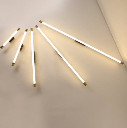 Linear LED Aluminum Light Bar 16-59 in Hardwired Fixture Dimmable 8W-36W Black Gold for Bedroom Living Room Hallway Mirror Bathroom Accent W