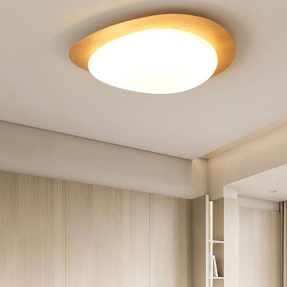 Low-Profile LED Ceiling Fixture with Remote Dimming & Three Color Modes for Bedrooms Hallways Kitchens | Modern Iron Acrylic Overhead Lighti