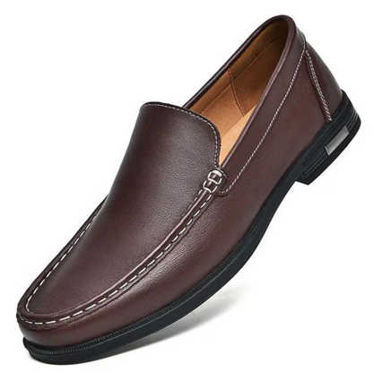 Mocasines de piel auténtica para hombre, zapatos de vestir sin cordones para negocios, eventos informales, bodas, oficina y ocasiones formales, estilo italiano clásico hechos a mano