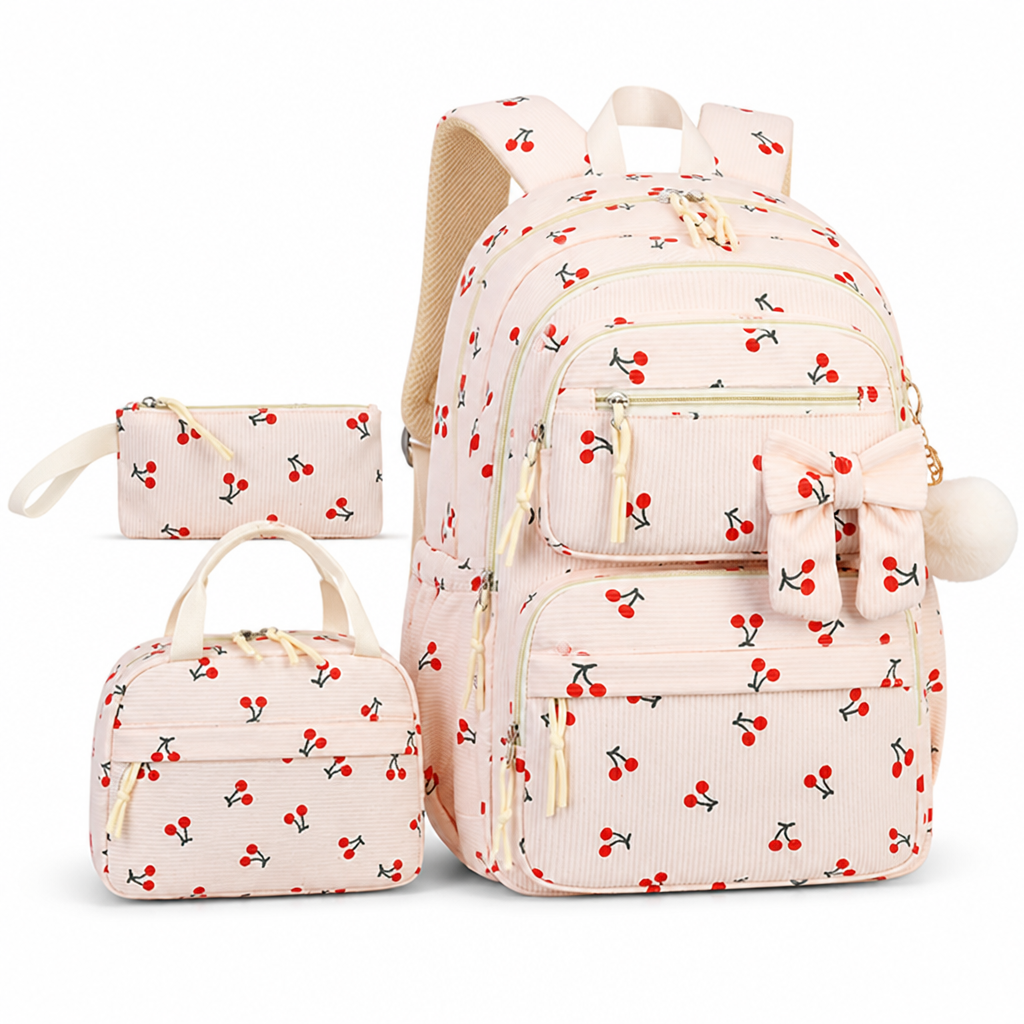Set de mochila de pana ligera (3 piezas)