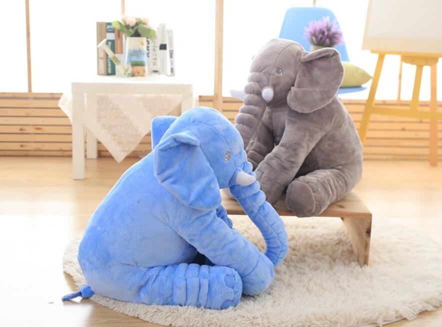 Jumbo Plush Elephant Pillow Toy for Nursery & Baby Photos – Soft Cotton-Filled Cuddle Buddy for Infants & Toddlers