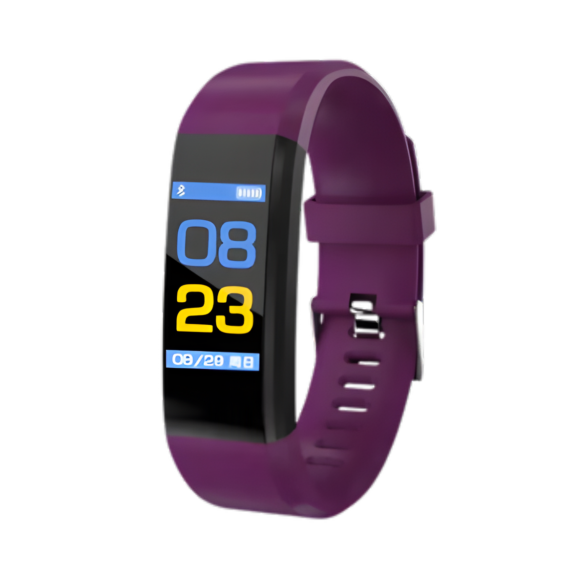 Reloj de seguimiento de salud con monitor de frecuencia cardíaca y presión arterial para adultos mayores | Pantalla LED de fácil lectura | Rastreador de ejercicios recargable por USB
