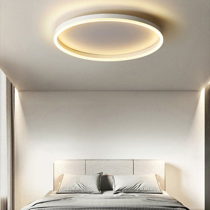 20 in Dimmable LED Ceiling Light with Remote Iron & Acrylic Fixture for Bedrooms Hallways Living Rooms Modern Low-Profile Design