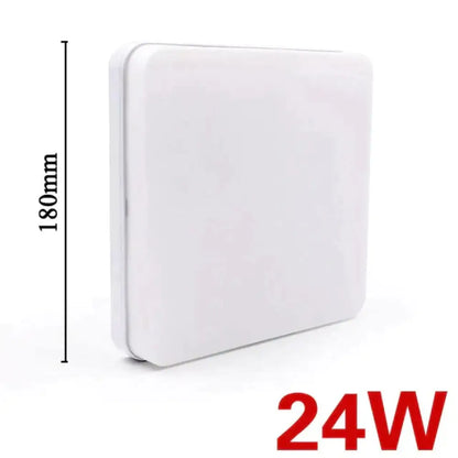 Low-Profile Square Flush-Mount LED Ceiling Light – Slim ABS Panel for Kitchen, Bedroom, Hallway & Office – 18W to 48W – Warm or Cool White