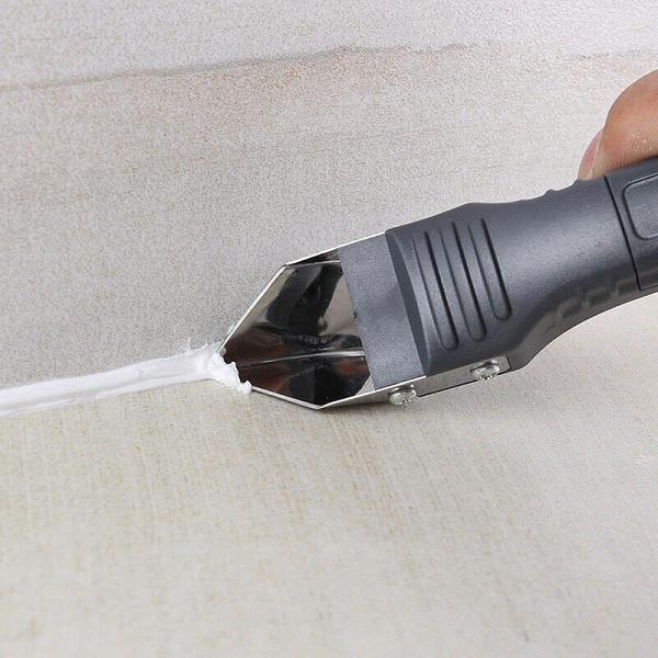 Silicone Caulk Finishing Tool Kit 3-in-1 Scraper Smoother Remover for Bathroom Kitchen Tile Grout Sealing Corner Edge Cleanup Home Repair