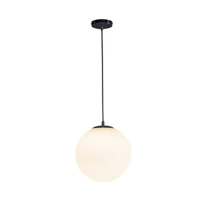 Globe Pendant Light E26 Socket for Kitchen Island Dining Room Bedroom Ceiling Lighting White 10 Inch Sphere Adjustable Hanging Fixture