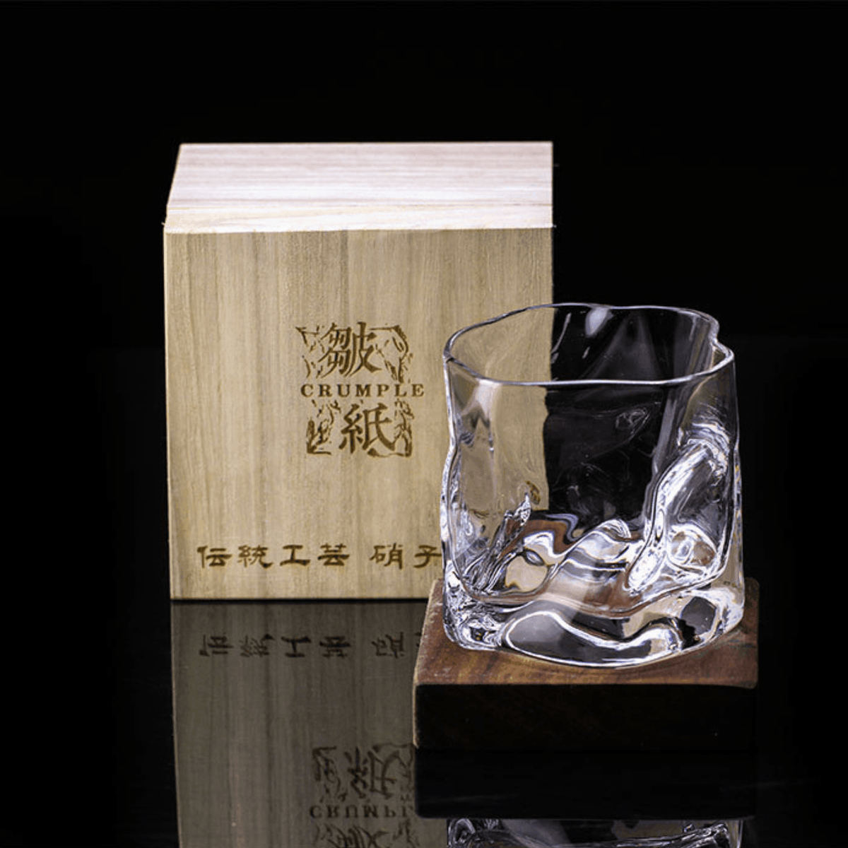 Hand-Cut Crystal Whiskey Tumbler with Traditional Faceted Pattern for Home Bar