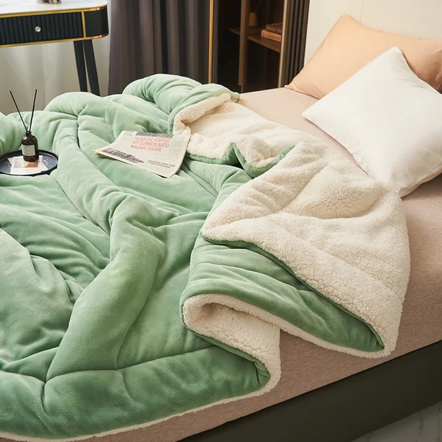 Plush Flannel Fleece Throw Blanket for Bed & Couch – Reversible Solid Color Design, Machine Washable, Double-Sided Warmth for Bedroom