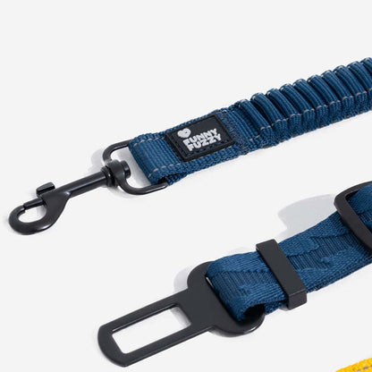 Adjustable Pet Safety Harness Tether for Car Travel with Reflective Strap & Elastic Shock Absorber for Dogs