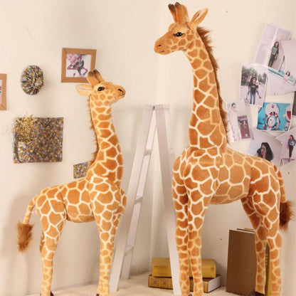 Oversized Plush Giraffe Toy for Kids Bedroom – Soft Cotton Huggable Nursery Companion