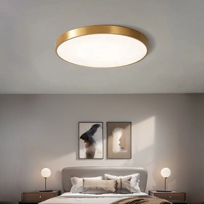 Round LED Ceiling Light Fixture Dimmable Modern Flush Mount for Living Room Bedroom Hallway Energy Efficient Lighting