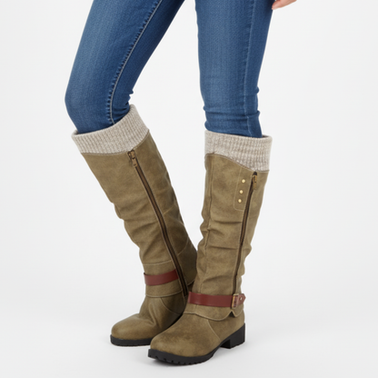 Insulated Mid-Calf Winter Boots with Arch Support for Women & Men – Side Zip Entry, Non-Slip Sole, Cold Weather Footwear