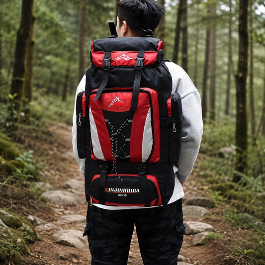 80L Hiking Backpack for Multi-Day Trips – Water-Resistant Trekking Pack with Breathable Support & Quick-Access Pockets for Camping