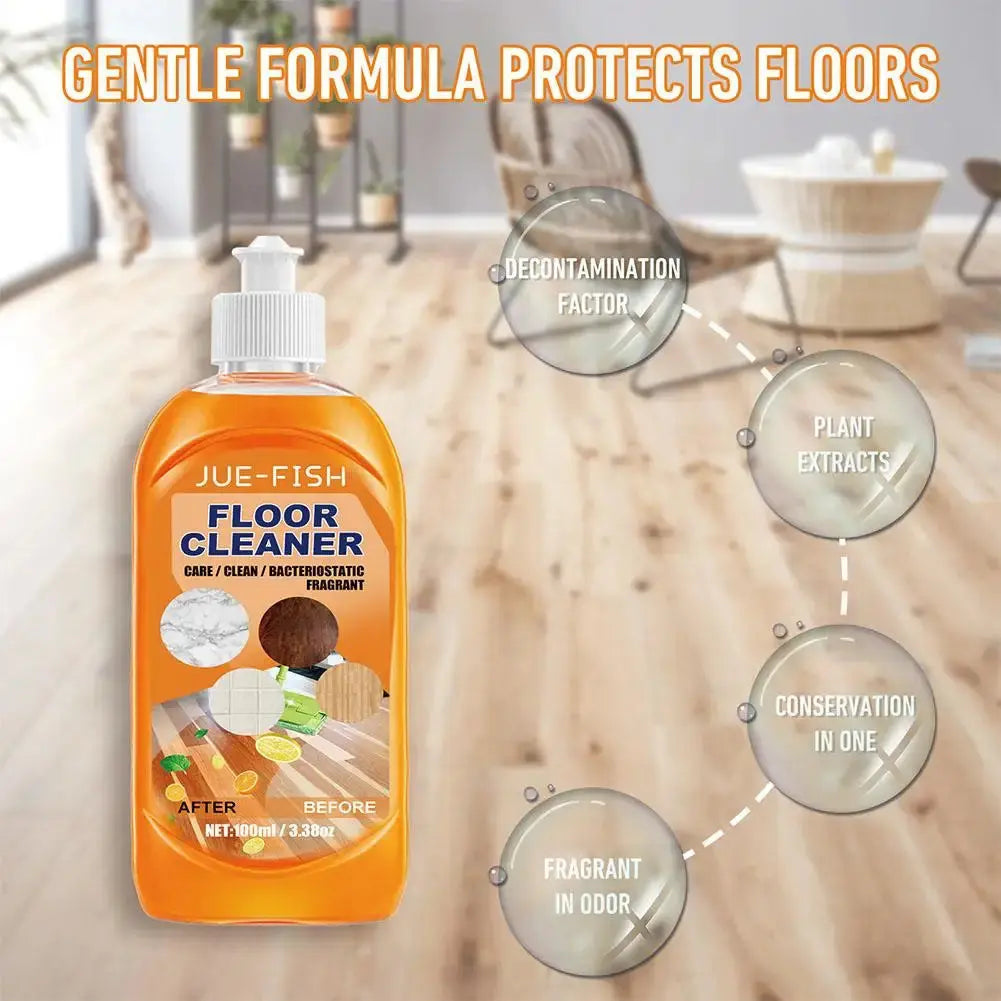 Citrus-Scented Multi-Surface Floor Cleaner Concentrate for Tile Hardwood Laminate Kitchen Bathroom 3.4 oz