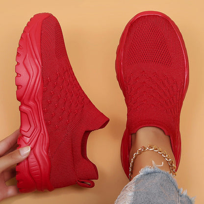 Lightweight Orthopedic Slip-On Sneakers Women's Cushioned Walking Shoes for Everyday Wear Breathable Canvas Footwear