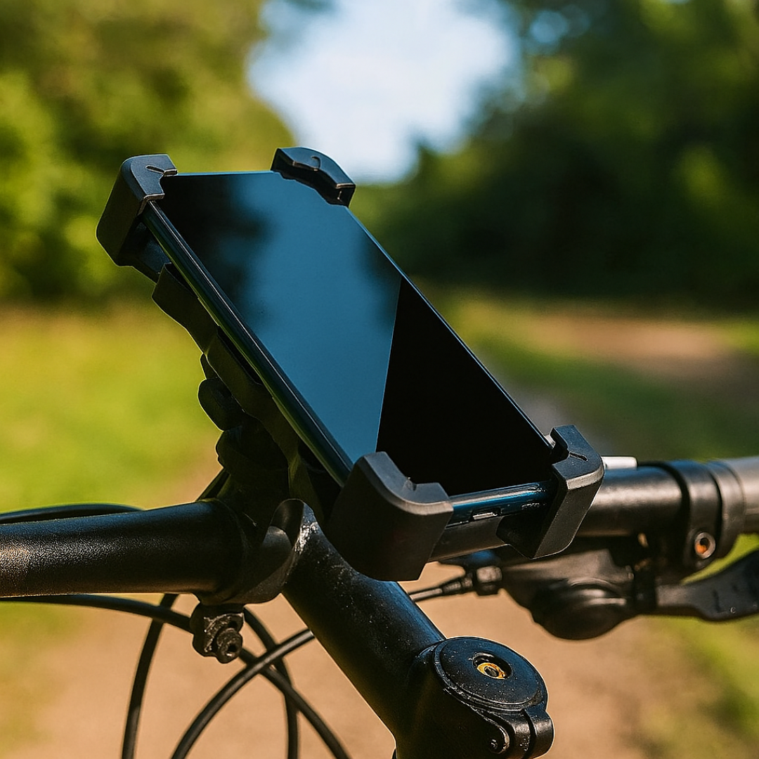 Soporte giratorio para manillar de bicicleta: soporte para smartphone ajustable en 360° para bicicletas, motocicletas y bicicletas eléctricas: ajuste universal para iPhone