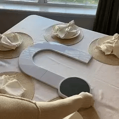Dining Essentials | Lazy Susan Serving Stand with 360° Rotation | Versatile Design for Effortless Access