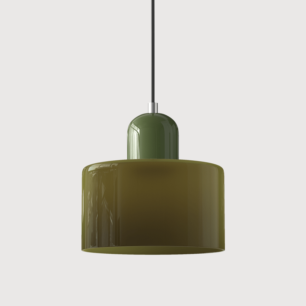 Handwoven Glass Pendant Light Bauhaus Style Indoor Hanging Lamp Adjustable Cable for Dining Room Kitchen Home Office