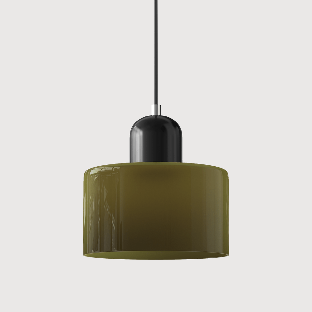 Handwoven Glass Pendant Light Bauhaus Style Indoor Hanging Lamp Adjustable Cable for Dining Room Kitchen Home Office
