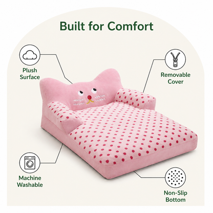 Ortekor Calming Washable & Non-Slip Sofa Bed (Removable Cover)