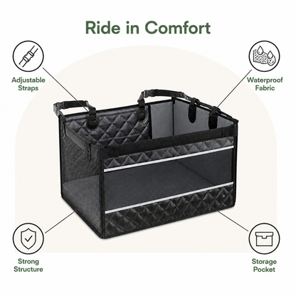 Ortekor Oxford Fabric & Machine-Washable Car Seat Extender (Storage Pocket)