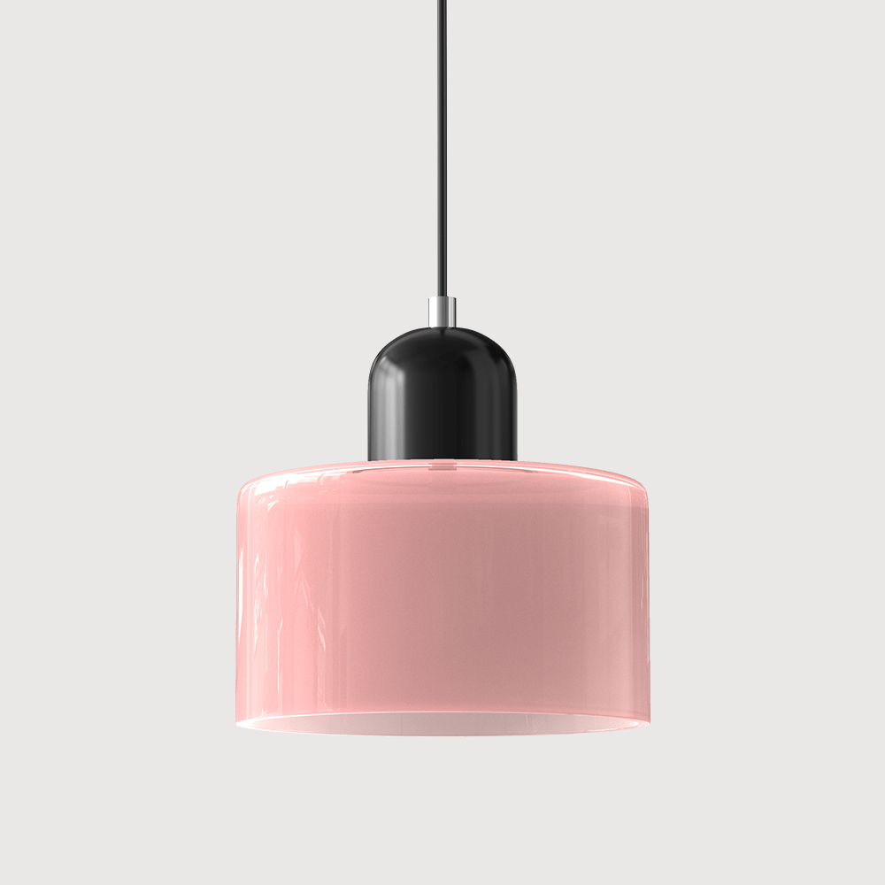 Handwoven Glass Pendant Light Bauhaus Style Indoor Hanging Lamp Adjustable Cable for Dining Room Kitchen Home Office