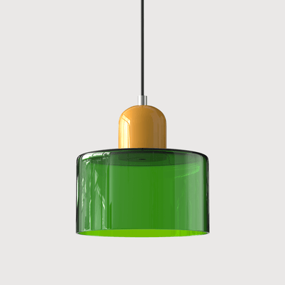 Handwoven Glass Pendant Light Bauhaus Style Indoor Hanging Lamp Adjustable Cable for Dining Room Kitchen Home Office