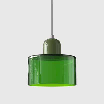 Handwoven Glass Pendant Light Bauhaus Style Indoor Hanging Lamp Adjustable Cable for Dining Room Kitchen Home Office