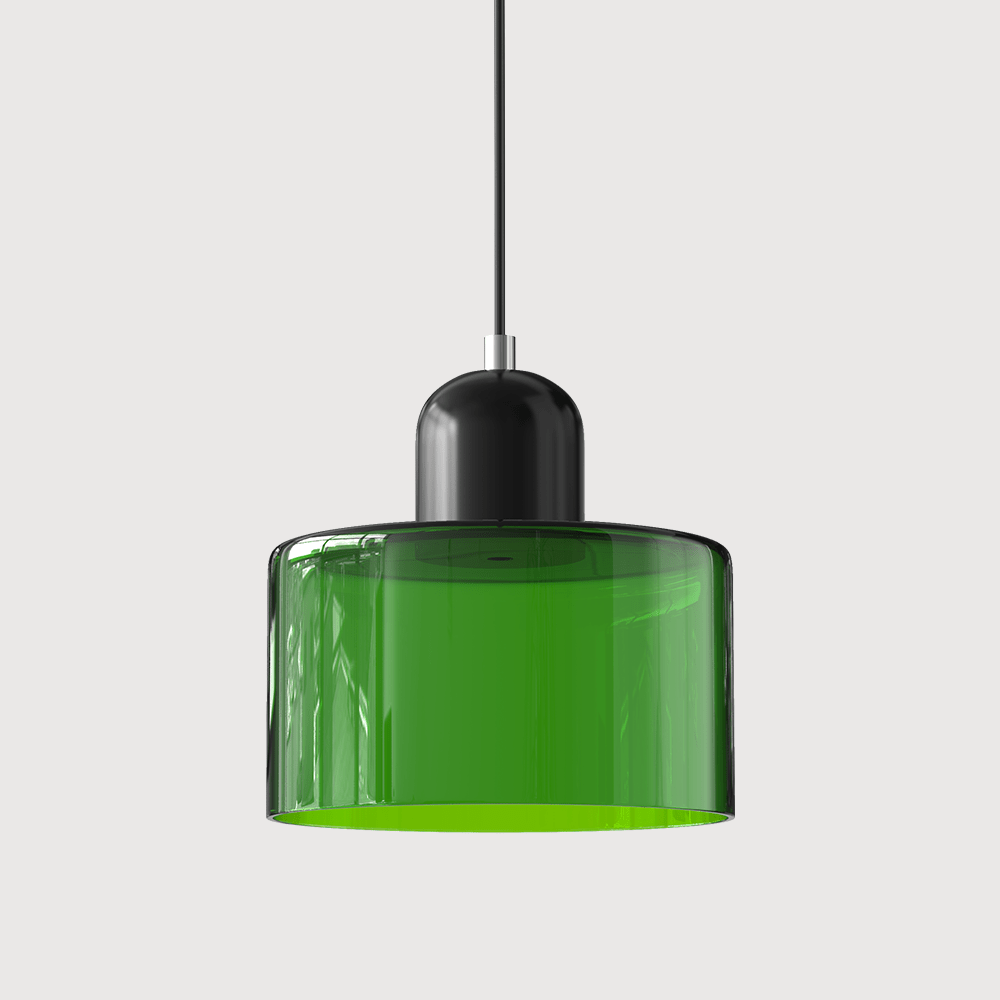 Handwoven Glass Pendant Light Bauhaus Style Indoor Hanging Lamp Adjustable Cable for Dining Room Kitchen Home Office