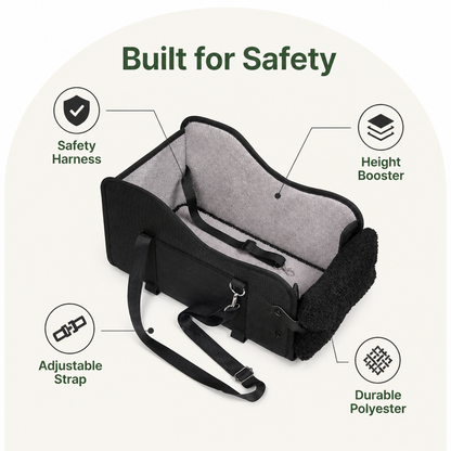 Ortekor Adjustable Height & Safety Harness Car Booster Seat