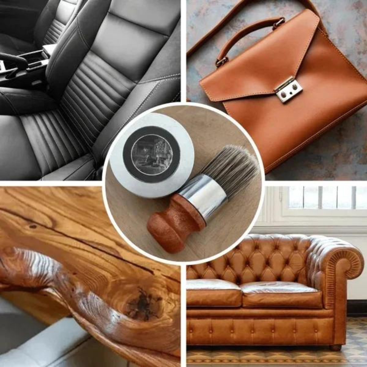 Acondicionador nutritivo para asientos de muebles, bolsos, zapatos y chaquetas de cuero genuino, fórmula transparente con aplicador de esponja