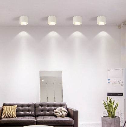 Low-Profile LED Ceiling Light 4.7 in Round Fixture 12W Contemporary Overhead Lighting for Bedrooms Hallways Home & Office Compact Surface-Mo