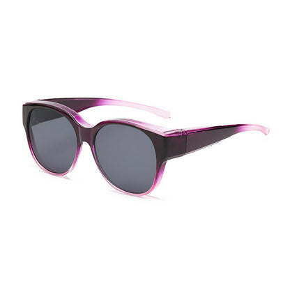 Polarized Over-Prescription Sunglasses UV400 Cat-Eye Wraparound Shades for Women & Men Driving Fishing Outdoor