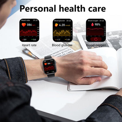 Health Tracking Smartwatch – Heart Rate, Blood Pressure, Oxygen & Sleep Monitor – Waterproof Fitness Watch with Bluetooth Calling & 50+