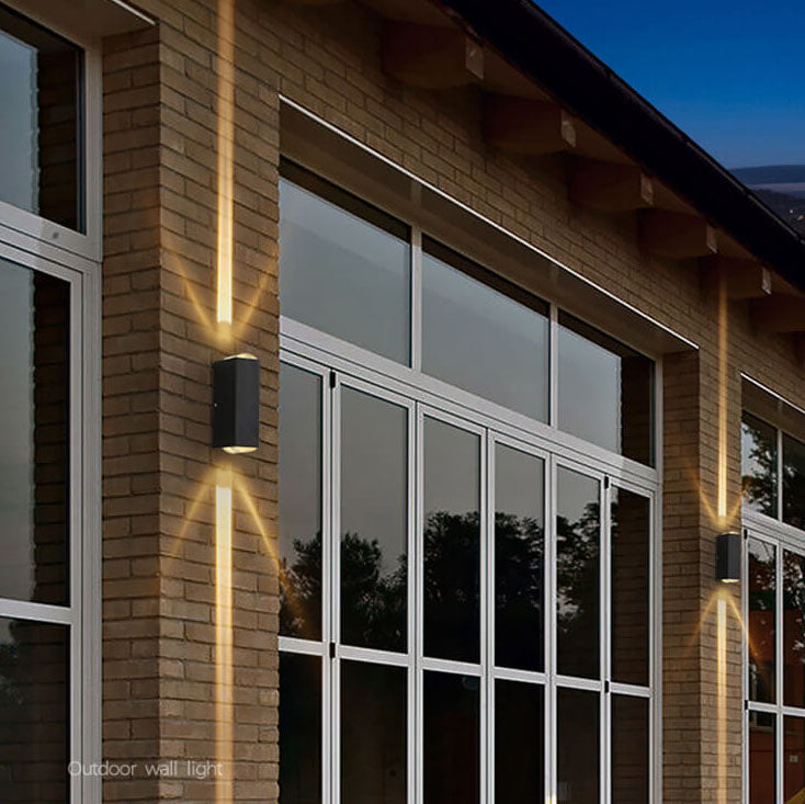 Weatherproof Rectangular Aluminum LED Wall Sconce for Outdoor Spaces
