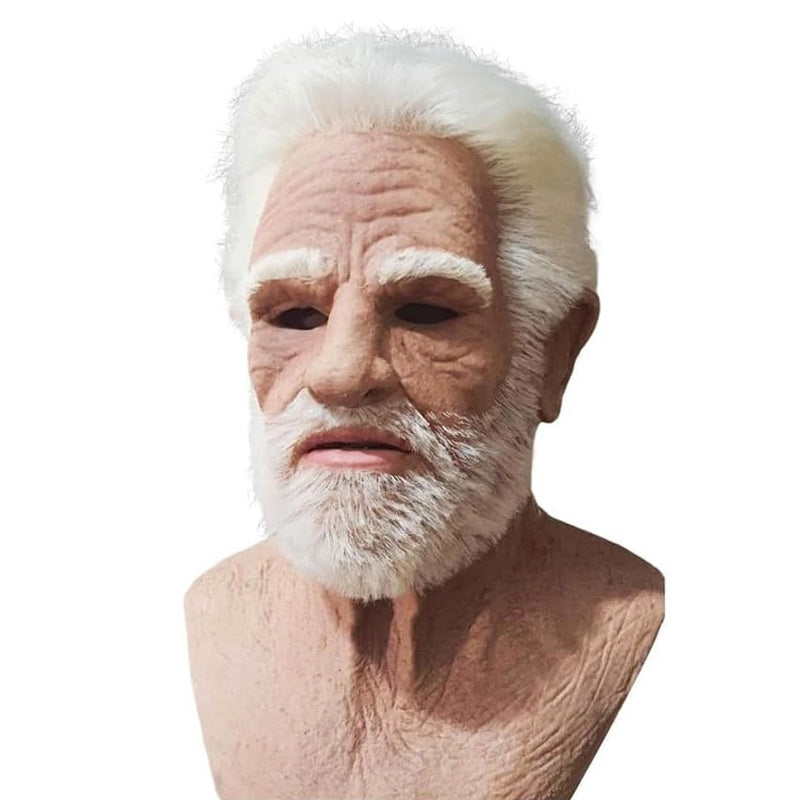 Full Face Character Mask for Adults – Natural Latex Costume Headpiece for Halloween, Theater & Cosplay Events