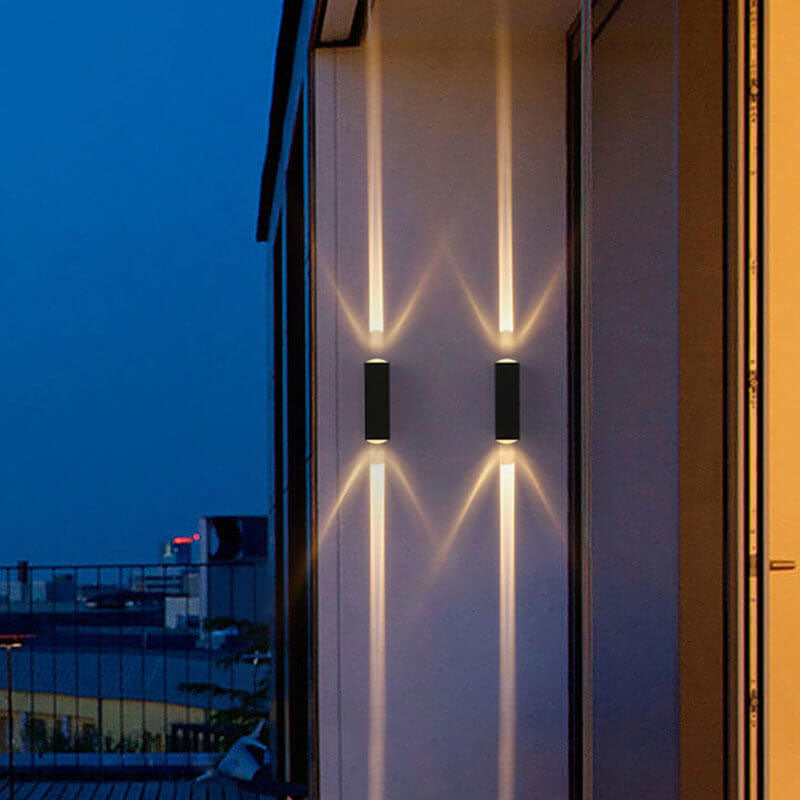 Weatherproof Rectangular Aluminum LED Wall Sconce for Outdoor Spaces